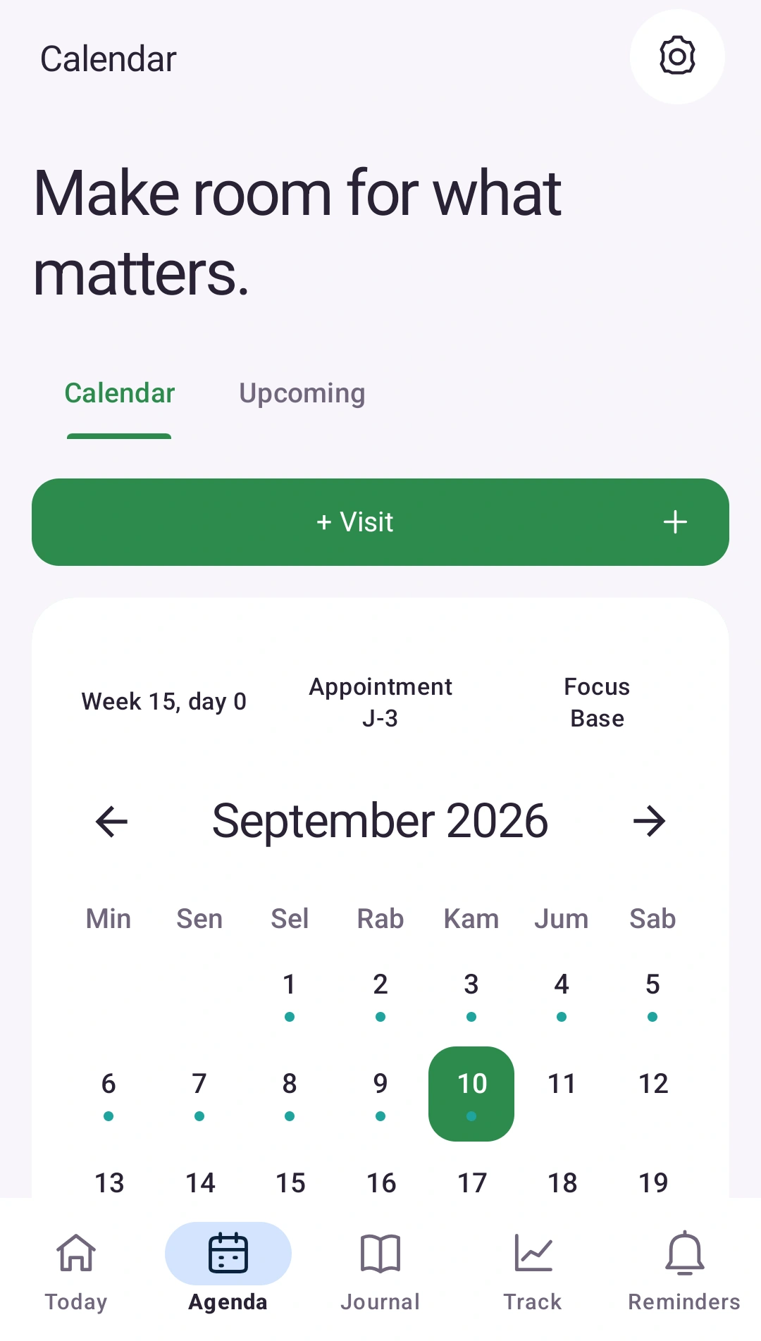 Rencanakan langkah berikutnya — Janji temu dan tanggal dalam satu kalender
