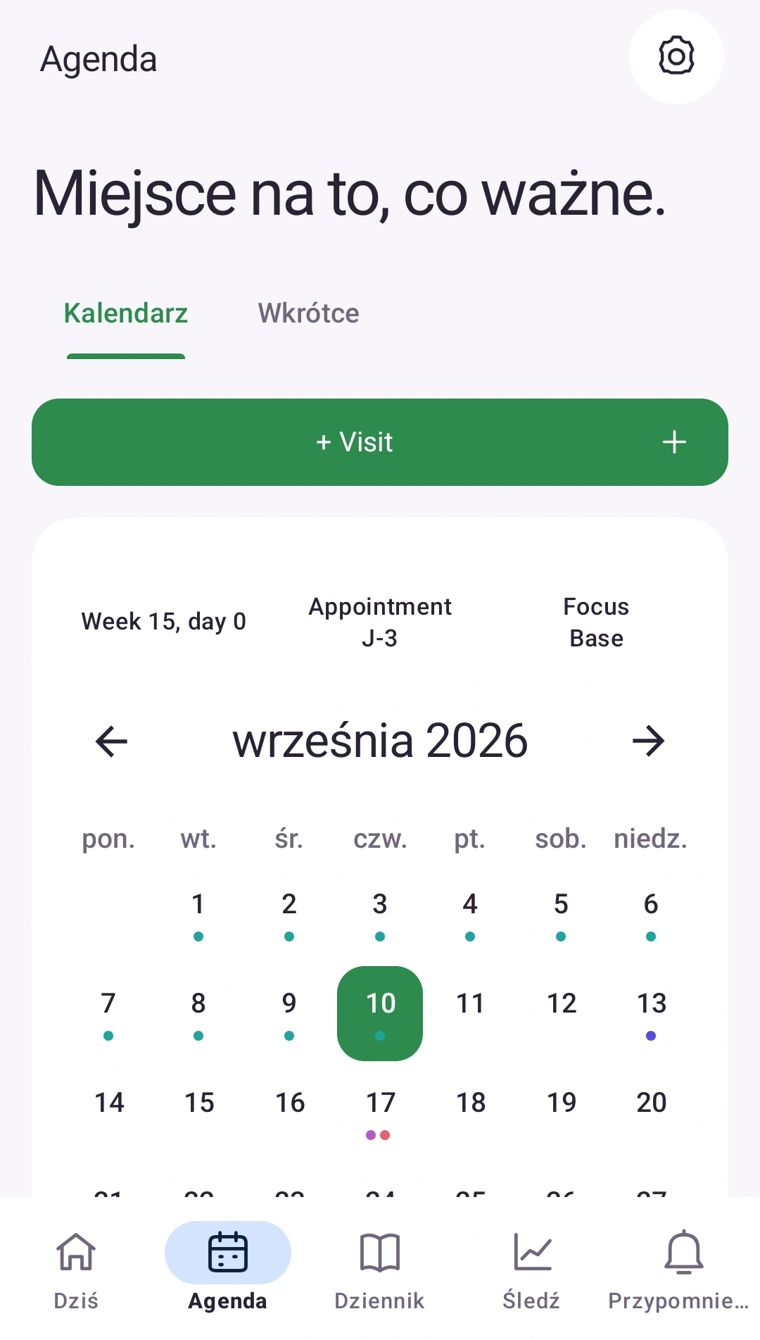 Zaplanuj kolejne kroki — Wizyty i daty w jednym kalendarzu