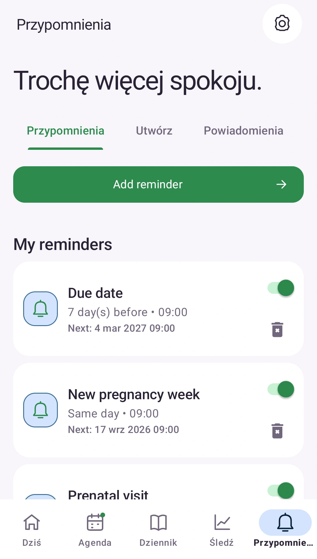 Pamiętaj o ważnych sprawach — Osobiste przypomnienia w twoim rytmie