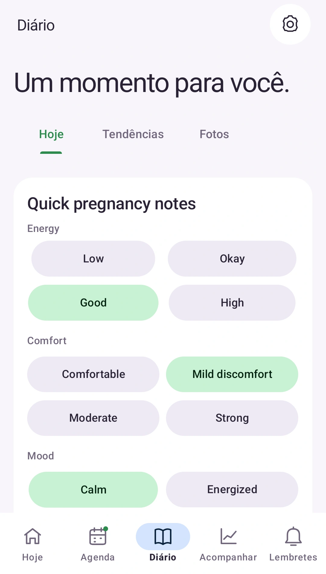 Um momento só seu — Um diário para o que importa no dia a dia